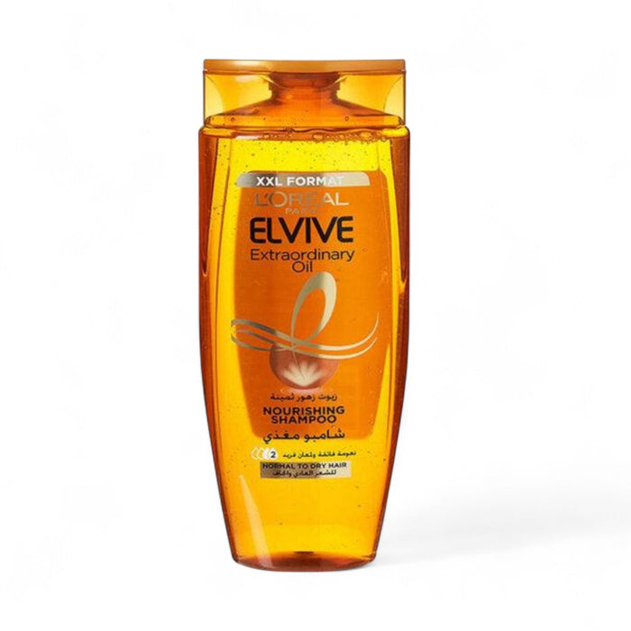 L'Oréal Paris Elvive Extraordinary Oil Nourishing Shampoo XXL – gold bottle for dry to very dry hair with rare flower oils for deep hydration and shine