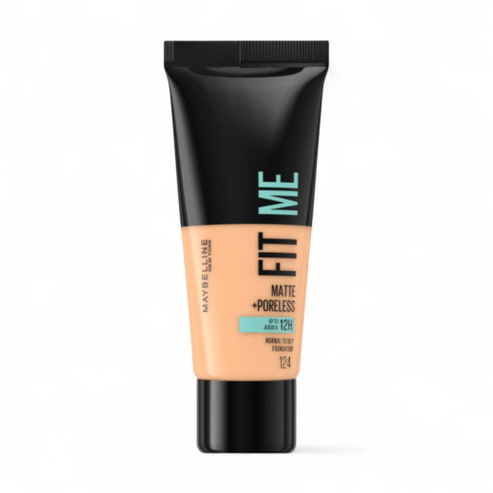 Maybelline Fit Me Matte + Poreless Foundation 124 Soft Sand available at spotngrab beirut