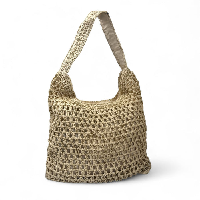 Crochet style tote bag with zipper – limited quantity SpotNGrab Lebanon