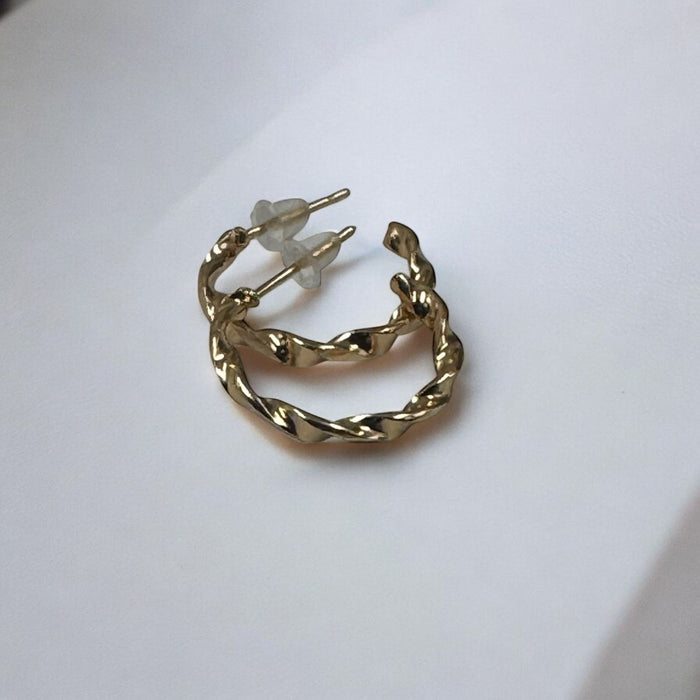 1 pair gold-tone earrings – minimalist daily wear from SpotNGrab Lebanon