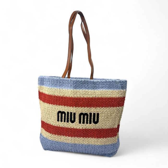 Straw Summer Tote Bag – MiuMiu Style | SpotNGrab Lebanon