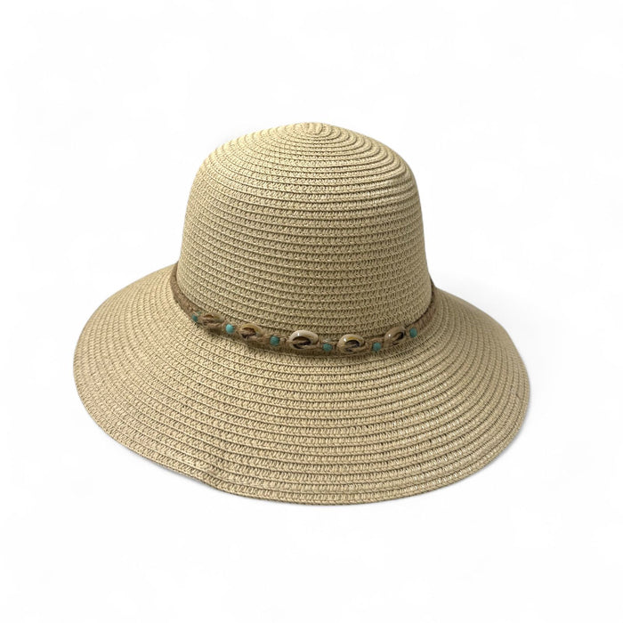 Shell decor straw hat – beach summer hat SpotNGrab Lebanon