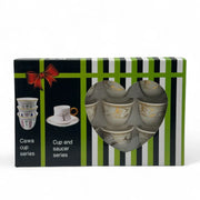 Luxury gold and white porcelain coffee set on Spotngrab Lebanon.