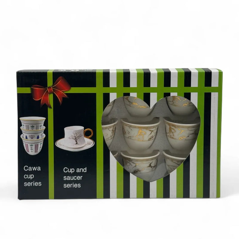 Luxury gold and white porcelain coffee set on Spotngrab Lebanon.