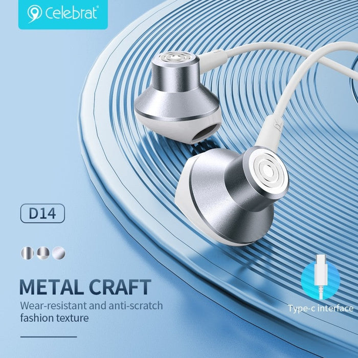 Celebrat Earphones D14 USB-C