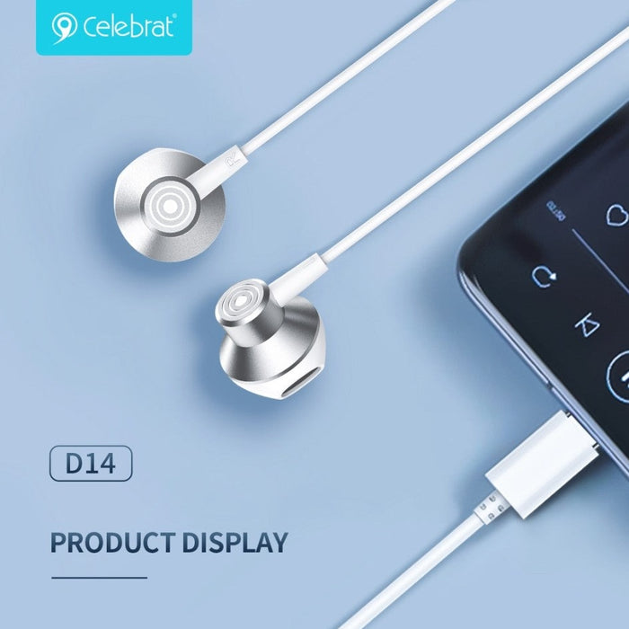 Celebrat Earphones D14 USB-C