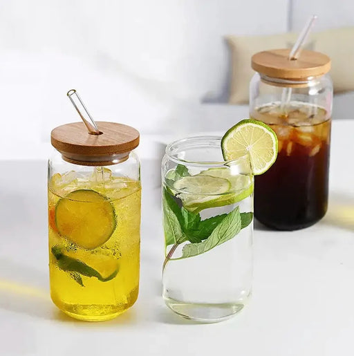 Glass cup with strow spotngrab lebanon