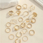 23 gold-tone rings with faux pearl accents in assorted sexy, stackable designs shop at spotngrab lebanon 