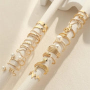 23 gold-tone rings with faux pearl accents in assorted sexy, stackable designs shop at spotngrab lebanon 