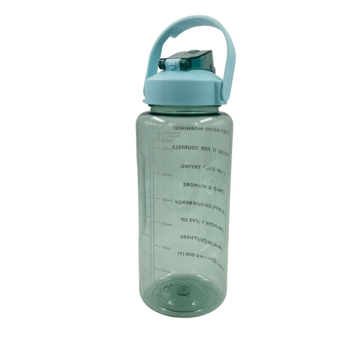 Motivational Water Bottle 2000 ml