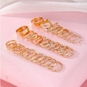 30 pcs rhinestone ring set in gold – SpotNGrab Lebanon