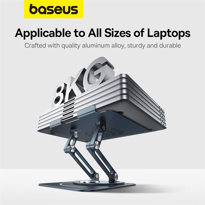 Baseus UltraStable Pro Series Rotatable and Foldable Laptop Stand (Three-Fold Version) Space Grey