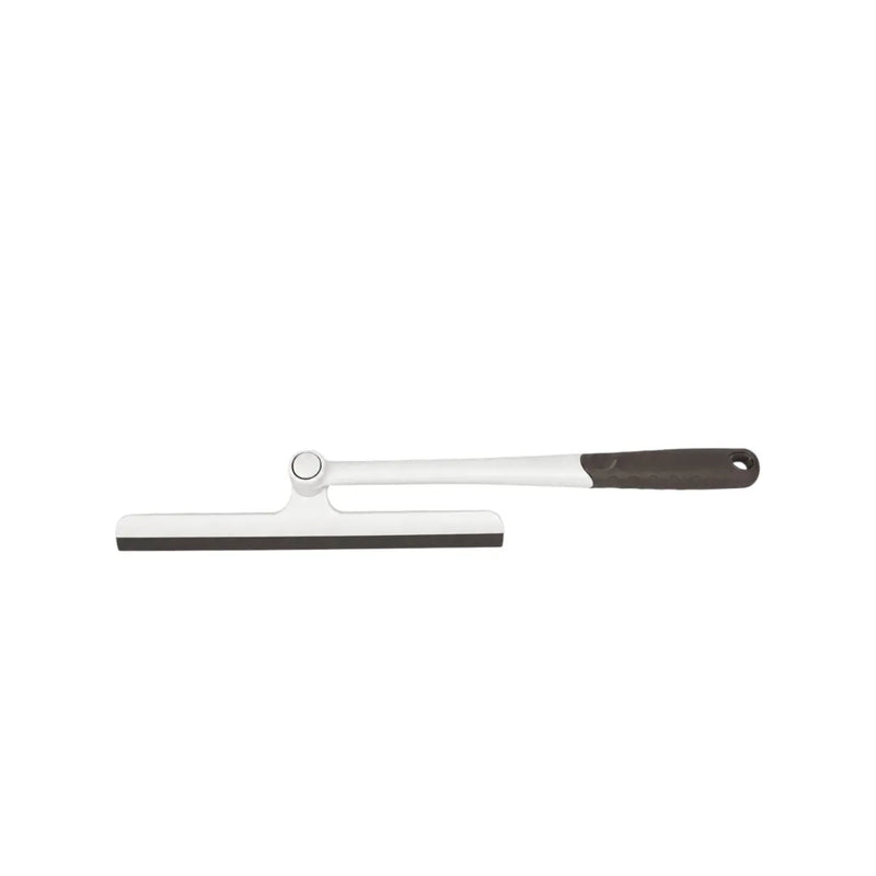 360-degree rotatable window cleaner squeegee with a white shaft, grey handle with heart hanging loop, and silicone squeegee blade on Spotngrab Lebanon.