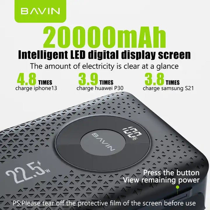 BAVIN 20000 mah POWER BANK 22.5 W