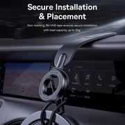 Baseus BS-CW02 Go Series 360° Magnetic Car Phone Mount in Black – strong secure rotating holder for cars, available at SpotNGrab Lebanon.