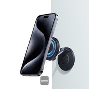 Baseus MagPro Magnetic Foldable Phone Mount in Black – compact, hands-free phone holder available at SpotNGrab Lebanon