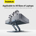Baseus UltraStable Pro Series Laptop Stand in Space Grey – foldable, rotatable, and stable stand, available at SpotNGrab Lebanon.