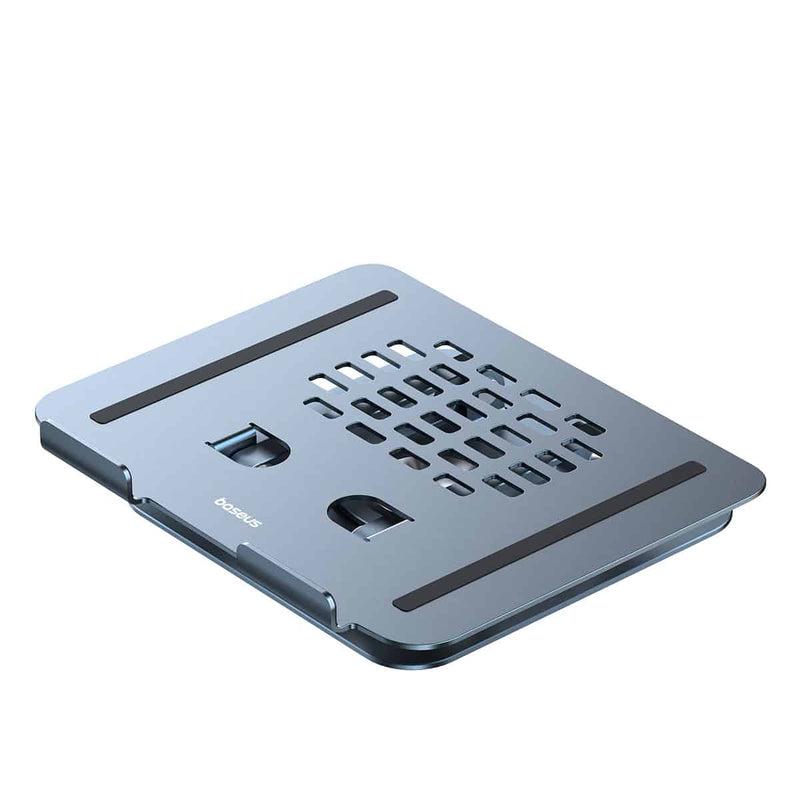 Baseus UltraStable Pro Series Laptop Stand in Space Grey – foldable, rotatable, and stable stand, available at SpotNGrab Lebanon.