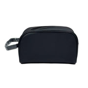 Close-up of the textured black PU leather surface and the side carrying handle on Spotngrab Lebanon.