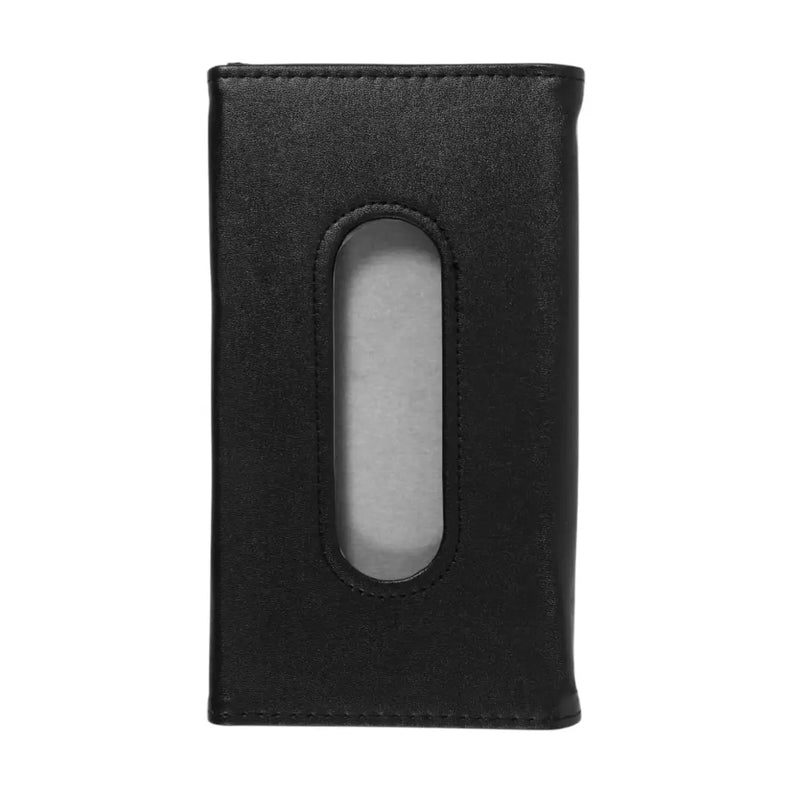 Black PU leather car tissue box holder sun visor on Spotngrab Lebanon.