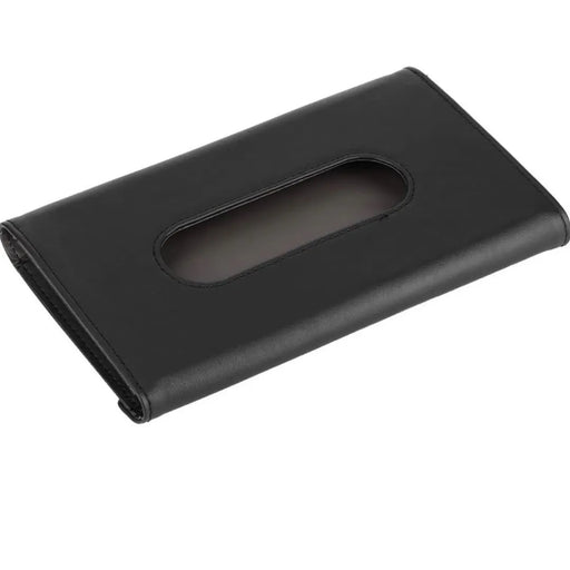 Black PU leather car tissue box holder sun visor on Spotngrab Lebanon.