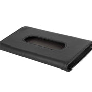 Black PU leather car tissue box holder sun visor on Spotngrab Lebanon.