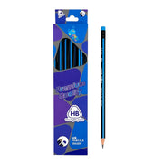 Retail box of premium quality HB wooden pencils with blue rubber top erasers on Spotngrab Lebanon.