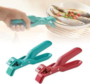 Multi-function anti-scalding clip lifting a cast iron pot lid - Kitchen accessories available at SpotNGrab