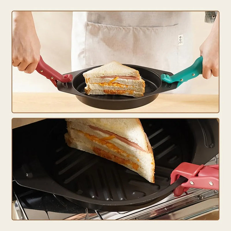 Multi-function anti-scalding clip lifting a cast iron pot lid - Kitchen accessories available at SpotNGrab