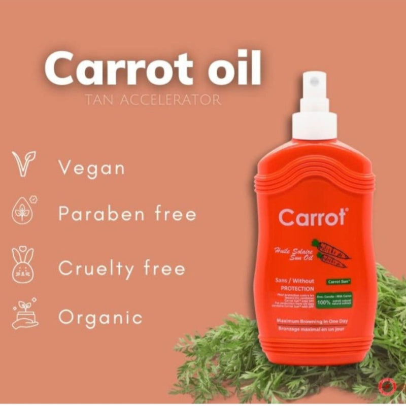 Carrot Sun Spray Tanning Oil 200ml Bottle for Deep Tan shop now in beirut spotngrab