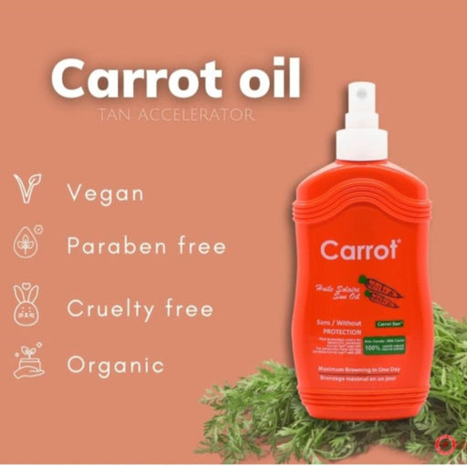 Carrot Sun Spray Tanning Oil 200ml Bottle for Deep Tan shop now in beirut spotngrab
