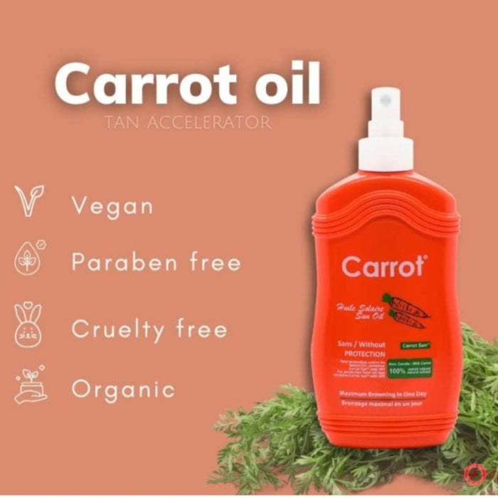 Carrot Sun Spray Tanning Oil 200ml Bottle for Deep Tan shop now in beirut spotngrab