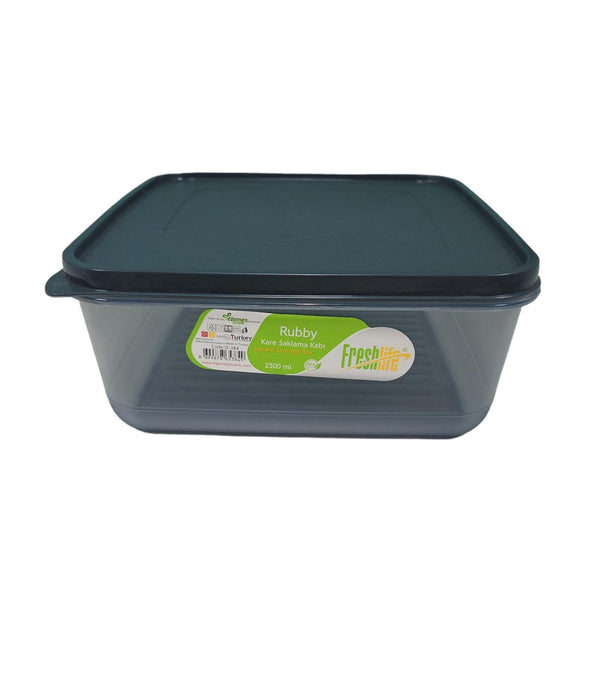 Square Storage Box With Lid 2500 ml