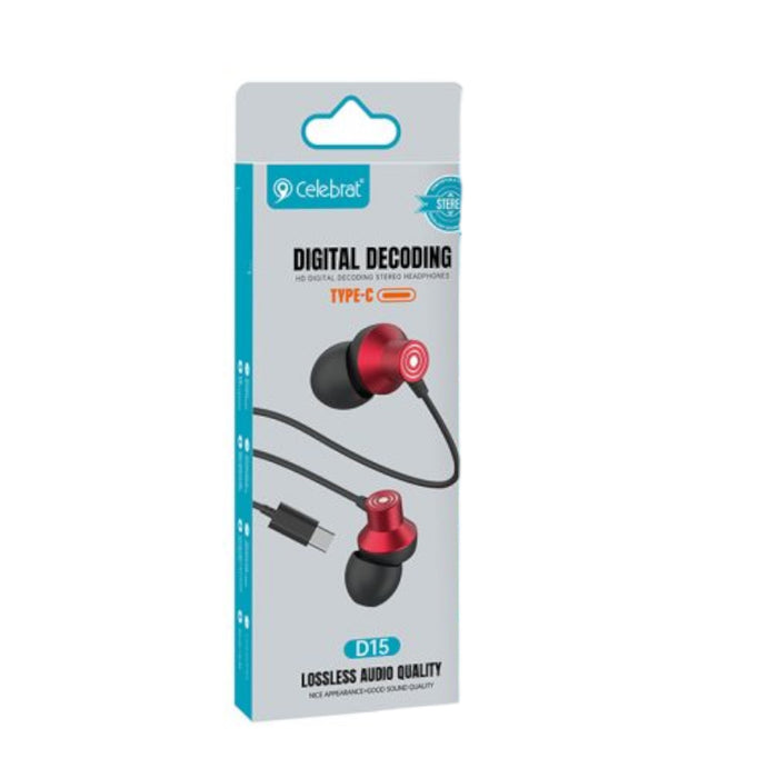 Celebrat Earphones D15 USB-C