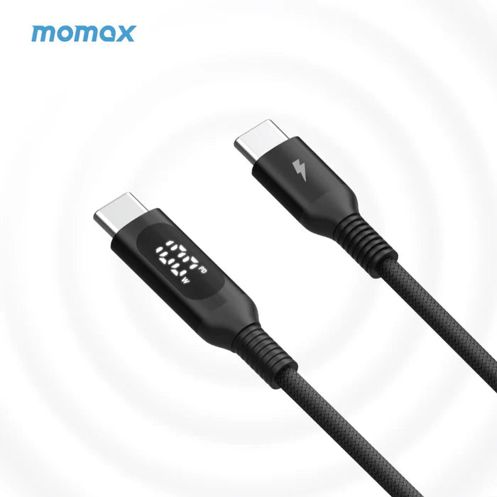 Momax Elitelink - USB-C to C PD100W USB-C To USB-C with LED display (1.2m)