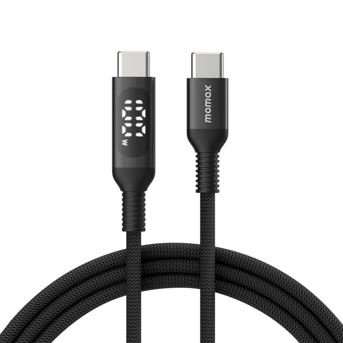 Momax Elitelink - USB-C to C PD100W USB-C To USB-C with LED display (1.2m)