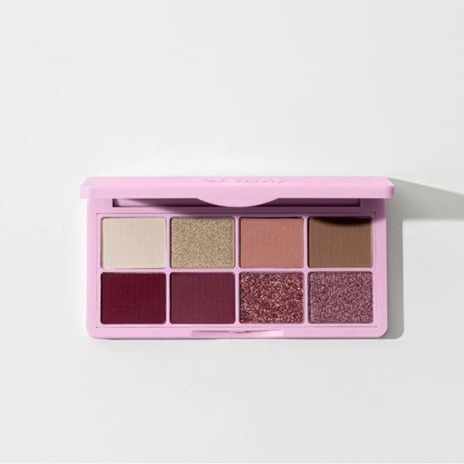 Dali Pretty in Pink Eyeshadow Palette with 8 pink-toned matte and shimmer shades in sleek packaging – perfect for versatile eye makeup looks