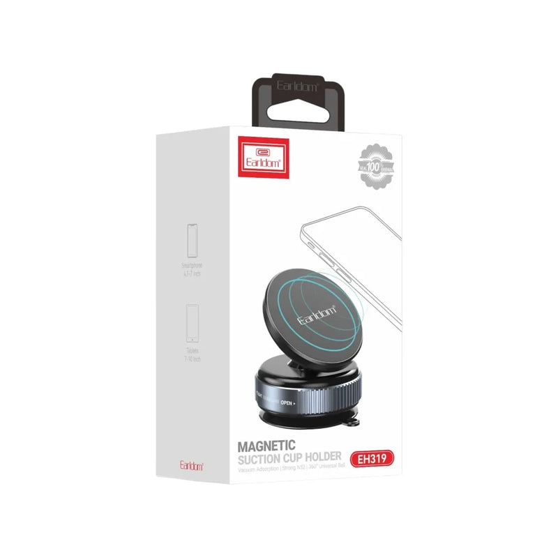 Earldom EH319 magnetic suction cup phone mount displaying its suction base and magnetic head on Spotngrab Lebanon.
