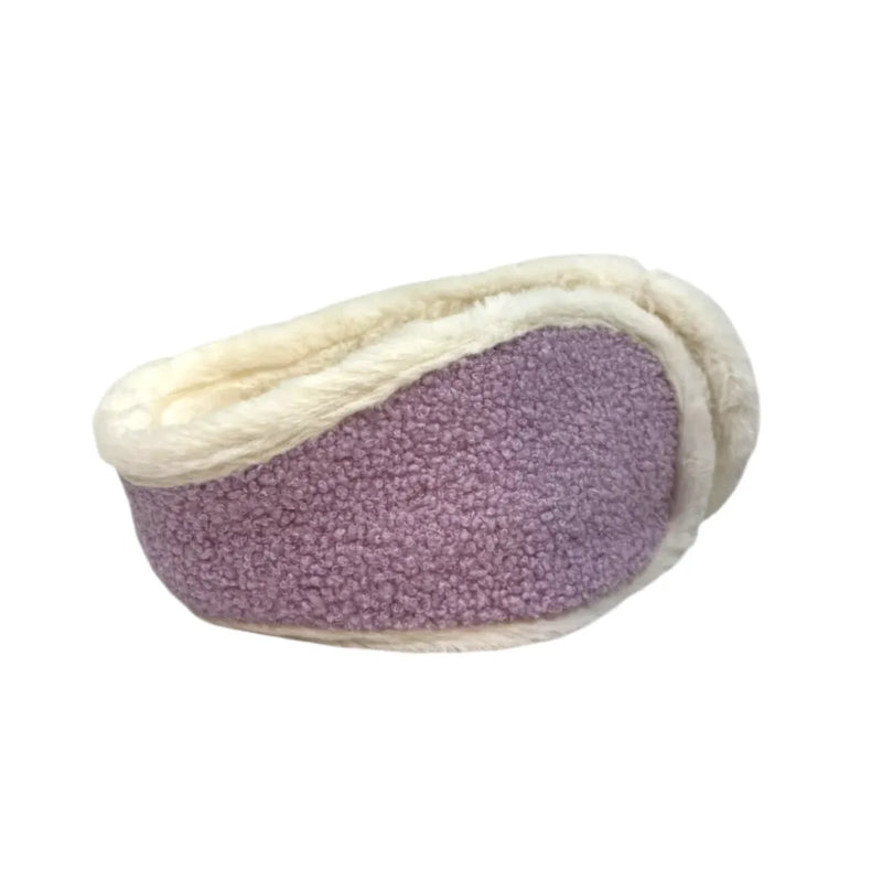 Purple full-coverage fleece behind-the-head earmuffs