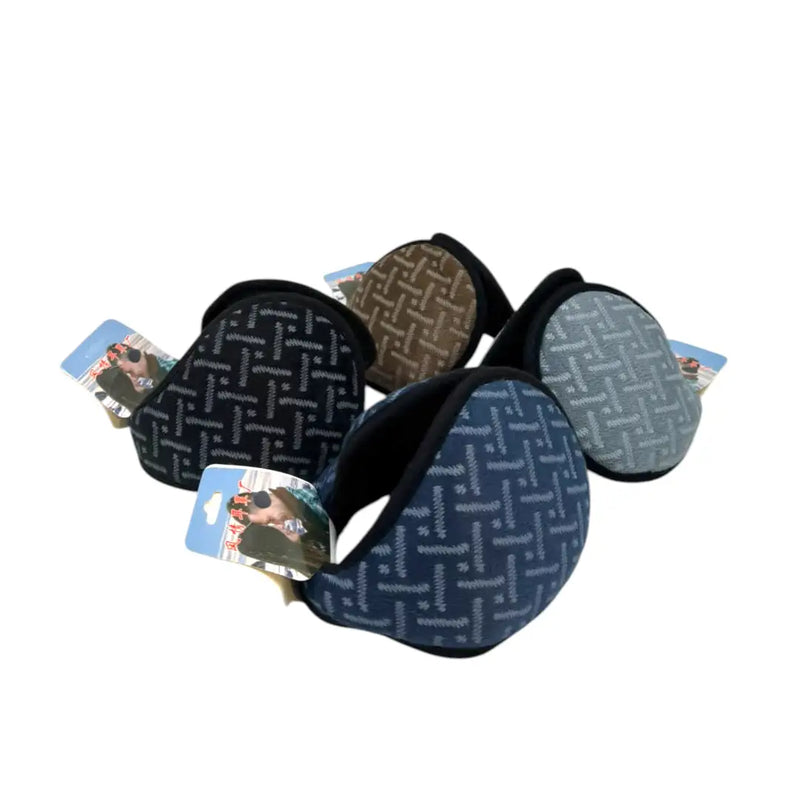 Unisex knit winter earmuffs display