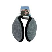 Gray unisex knit winter earmuffs