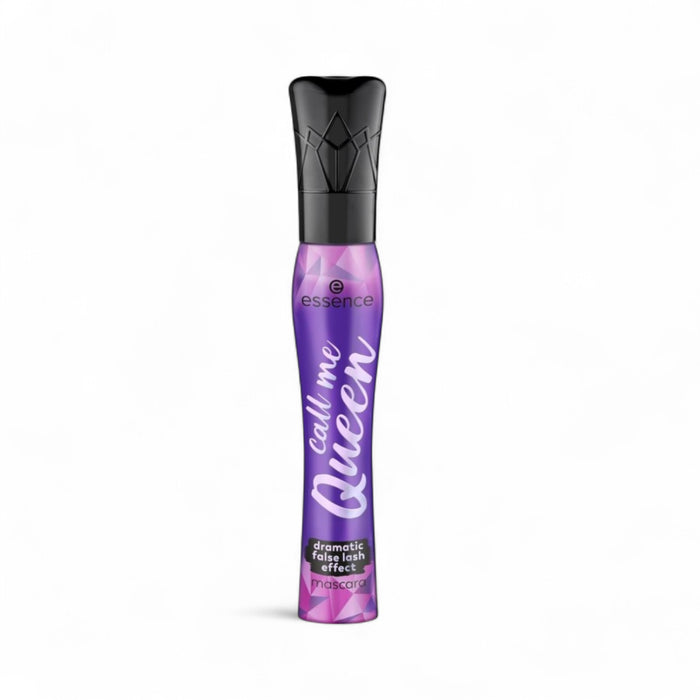 Essence Call Me Queen Mascara – bold black tube with precision elastomer brush for dramatic false lash effect and intense volume