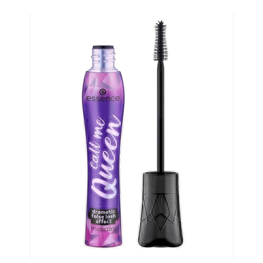 Essence Call Me Queen Mascara – bold black tube with precision elastomer brush for dramatic false lash effect and intense volume