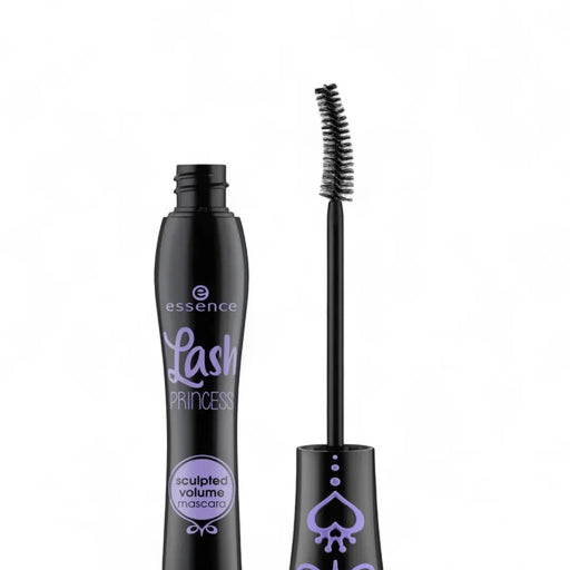 Essence Lash Princess Sculpted Volume Mascara – purple and black tube with curved sculpted brush for precise volume and bold lash definition