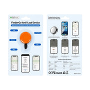 FinderGo Anti-Lost Device Smart GPS Tracker displaying its compact circular design and keyring attachment loop on Spotngrab Lebanon.