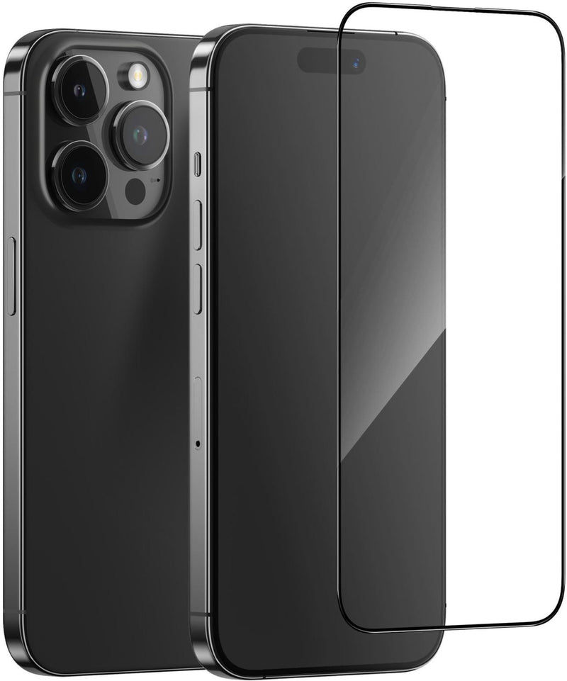 Blueo Full Cover HD Glass Screen Protector for iPhone 15 Pro Max 6.7 – anti-static, ultra-clear, available at SpotNGrab Lebanon.