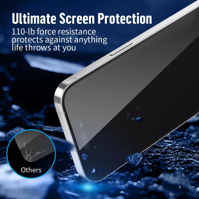 Blueo Full Cover HD Glass Screen Protector for iPhone 16 Pro Max 6.9 – anti-static, HD clarity, scratch-resistant, available at SpotNGrab Lebanon.