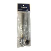 GeBe 6-piece stainless steel long handle coffee spoons set on SpotNGrab Lebanon