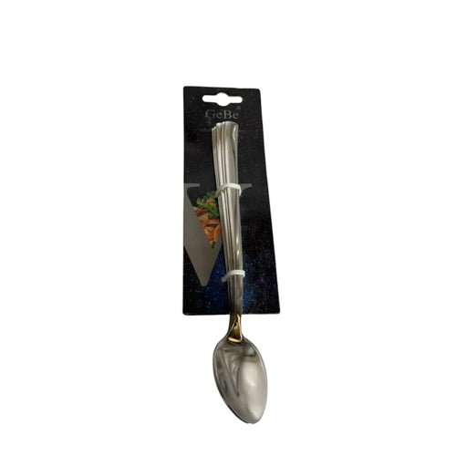 GeBe 6-piece stainless steel coffee spoons set on retail card packaging on SpotNGrab Lebanon