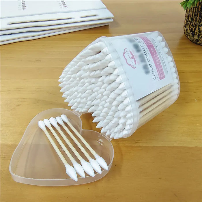 Cotton Swabs Box Heart Shape